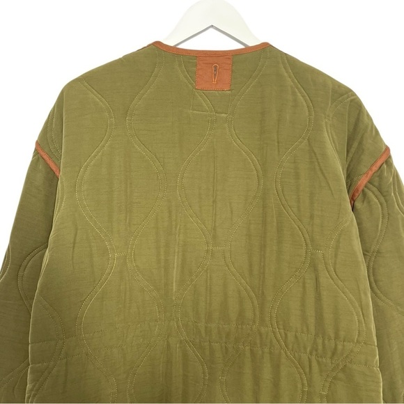 Free People Lush It Duffle Coat Army Green Size XS NEW - Picture 12 of 16